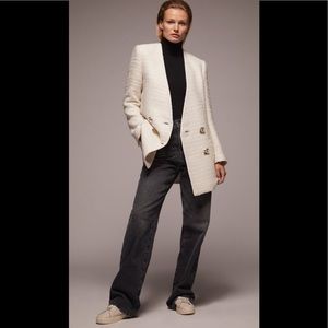 Zara textured doble breasted frock coat